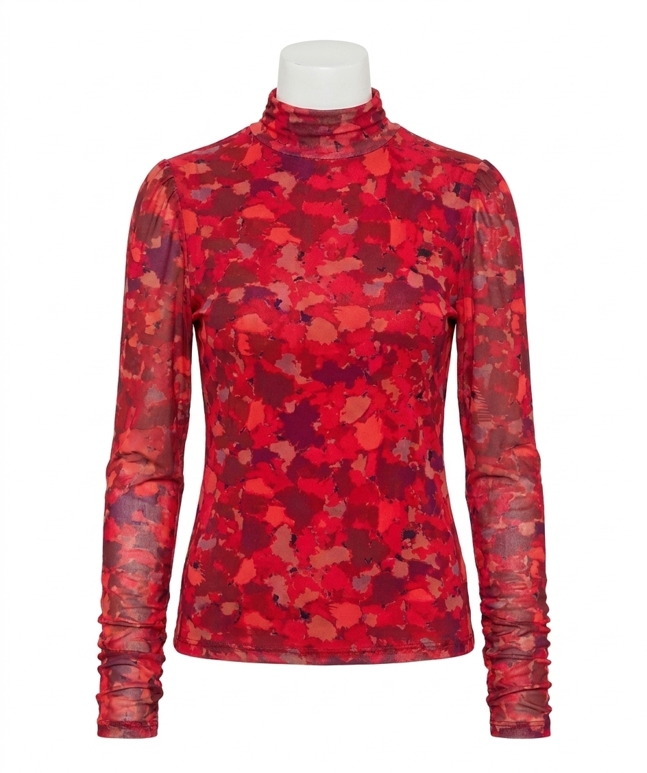 New Esqualo Talli Mesh Wonders Top In Red